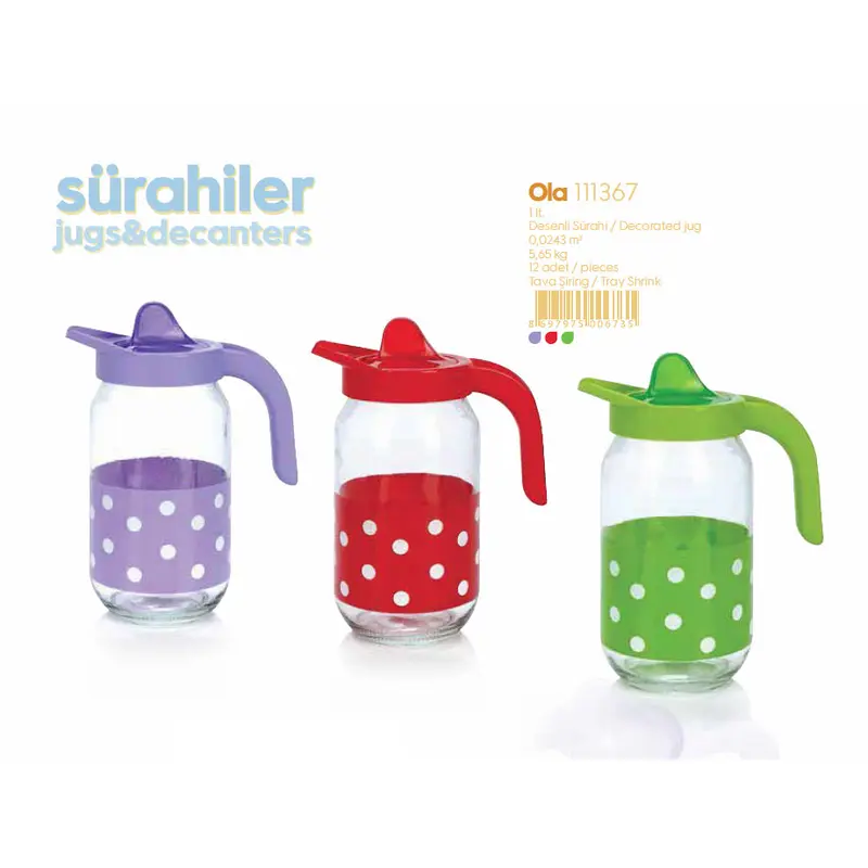 Polka Dots Glass Pitcher
