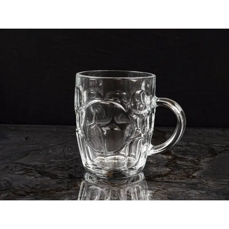 Large Glass Mug 55 CL X2