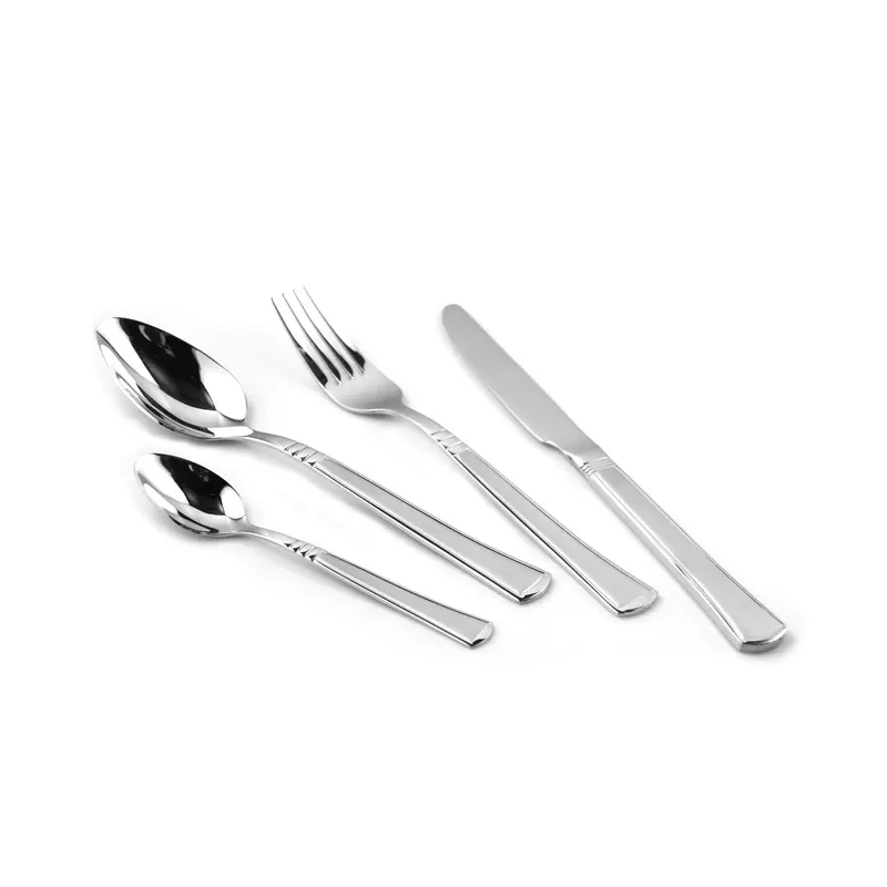 84 pcs flatware set in wooden box; M935