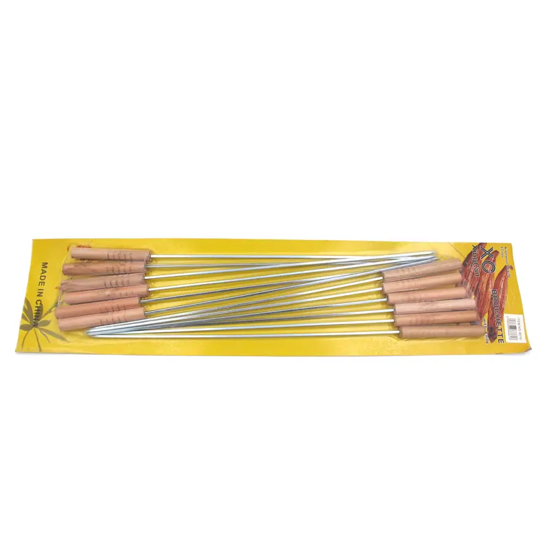 BBQ Skewers with wooden handle; 12 pcs