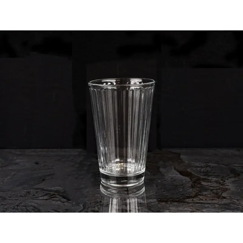 Lines Glass Water Tumbler 285 ml X3