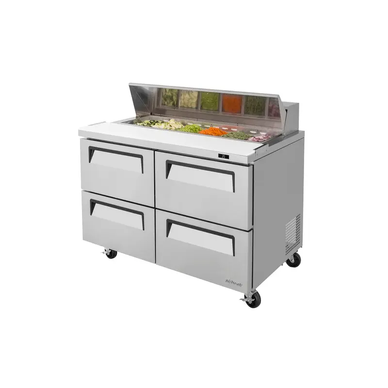 TST-48SD-D4-N Turbo Air 48" 4 Drawer Refrigerated Sandwich/Salad Prep Table