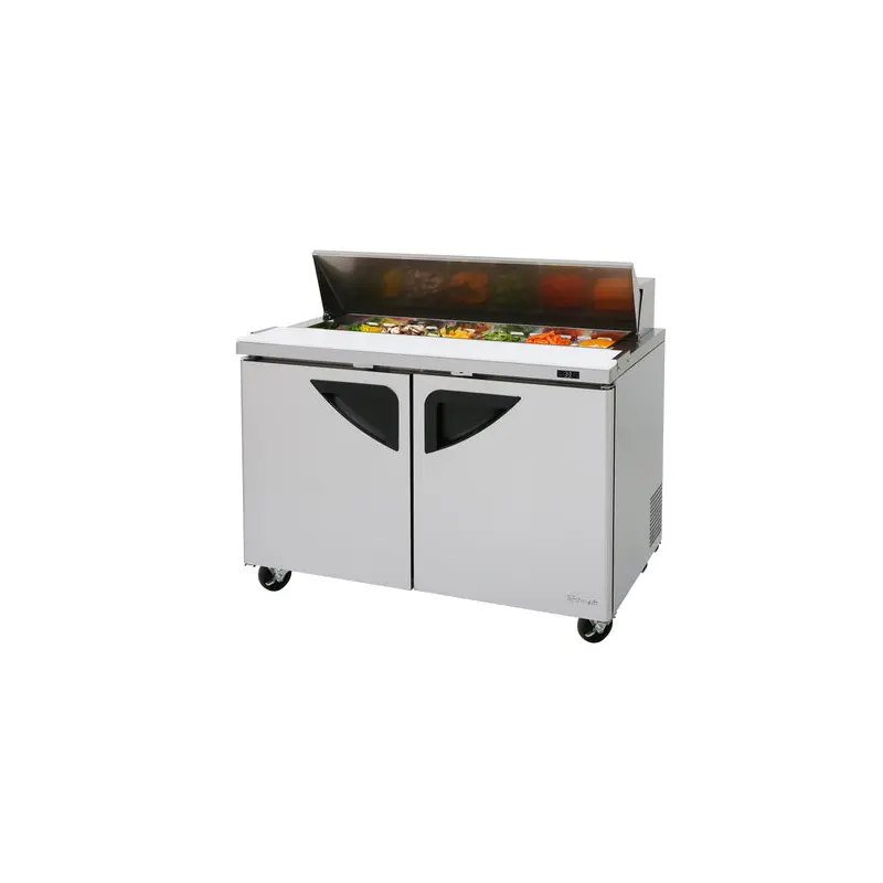 TST-48SD-N Turbo Air 48" 2 Door Refrigerated Sandwich/Salad Prep Table