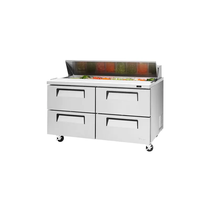 TST-60SD-D4-N Turbo Air 60" 4 Drawer Refrigerated Sandwich/Salad Prep Table