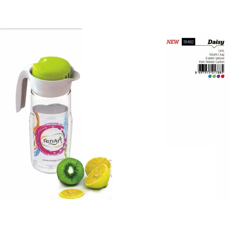 Classic long glass pitcher 1.35lt