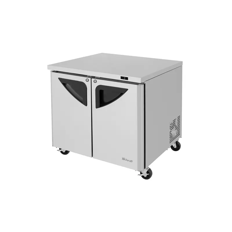 TUF-36SD-N Turbo Air 36" 2 Door Super Deluxe Undercounter Freezer
