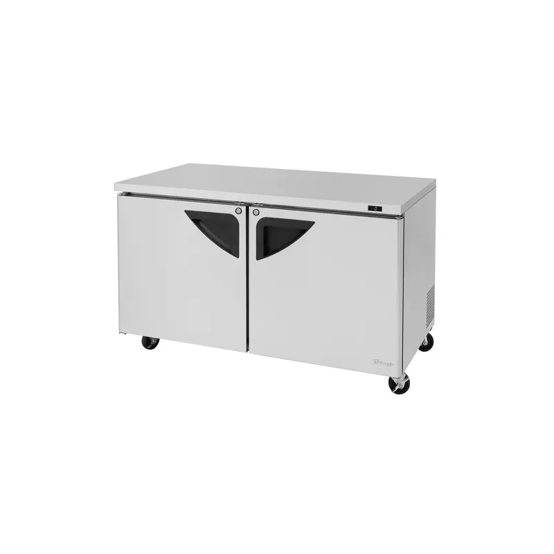 TUF-60SD-N Turbo Air 60" 2 Door Super Deluxe Undercounter Freezer