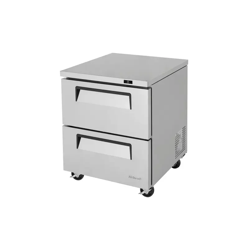 TUR-28SD-D2-N Turbo Air 28" 2 Drawer Super Deluxe Undercounter Refrigerator