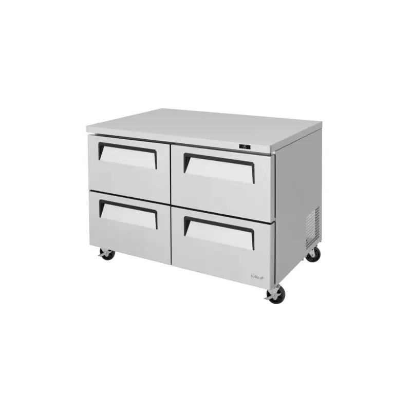 TUR-48SD-D4-N Turbo Air 48" 4 Drawer Super Deluxe Undercounter Refrigerator