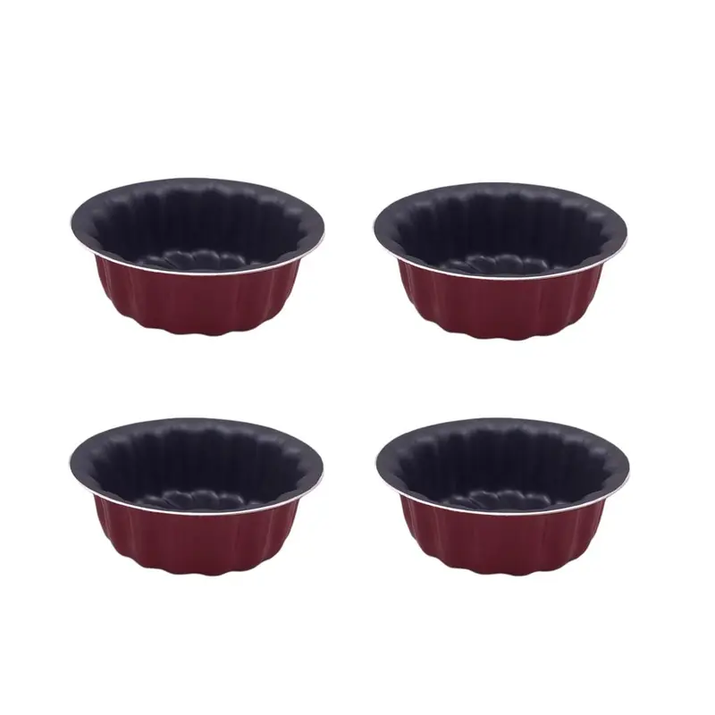 Aluminium Nouval caramelle mould x4