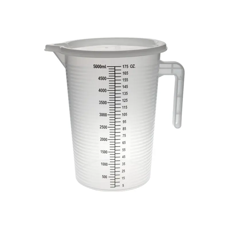 High Quality Plastic Measuring Cup w Cover 5000 ml
