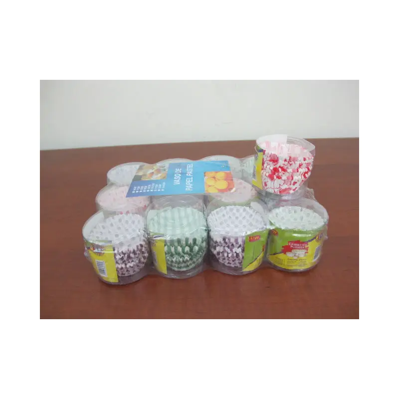 100 Colored Paper Muffin Holders in a Box