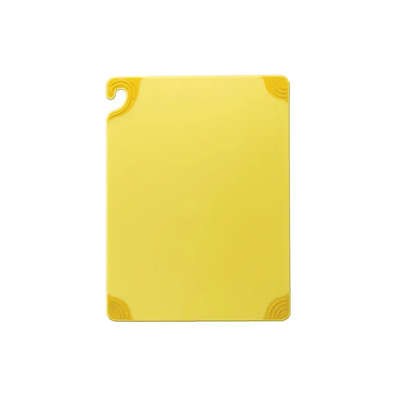 CBG912YL CFS Brands 9" x 12" x 3/8" Saf-T-Grip X-Pediter Yellow Cutting Board